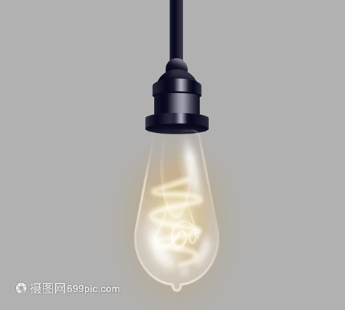 金色橢圓形照明電燈